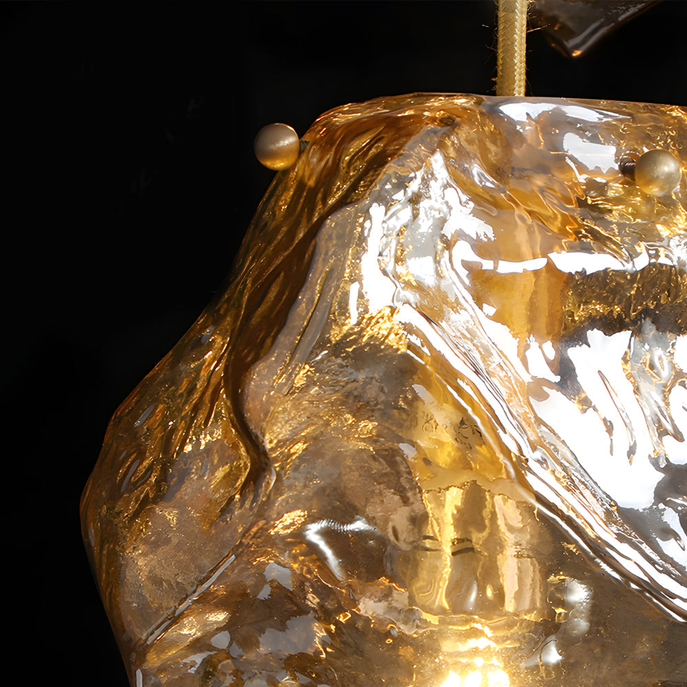 Molten Rock Pendant Light Minimalist Irregular Ceiling Light