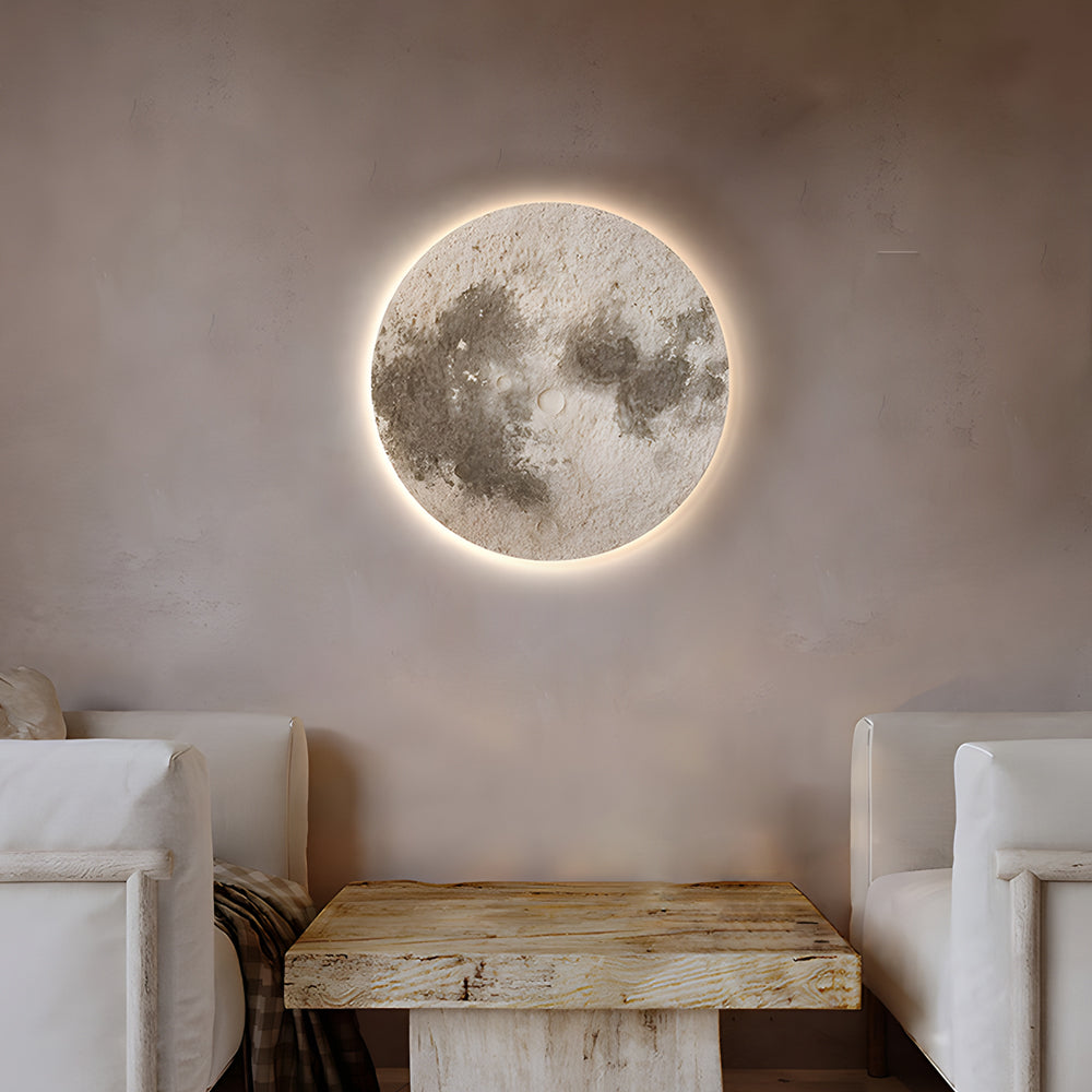 Moon Wall Lamp Modern Sandstone USB Art Decorative Light