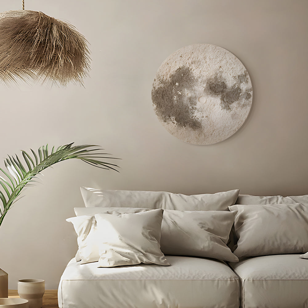 Moon Wall Lamp Modern Sandstone USB Art Decorative Light
