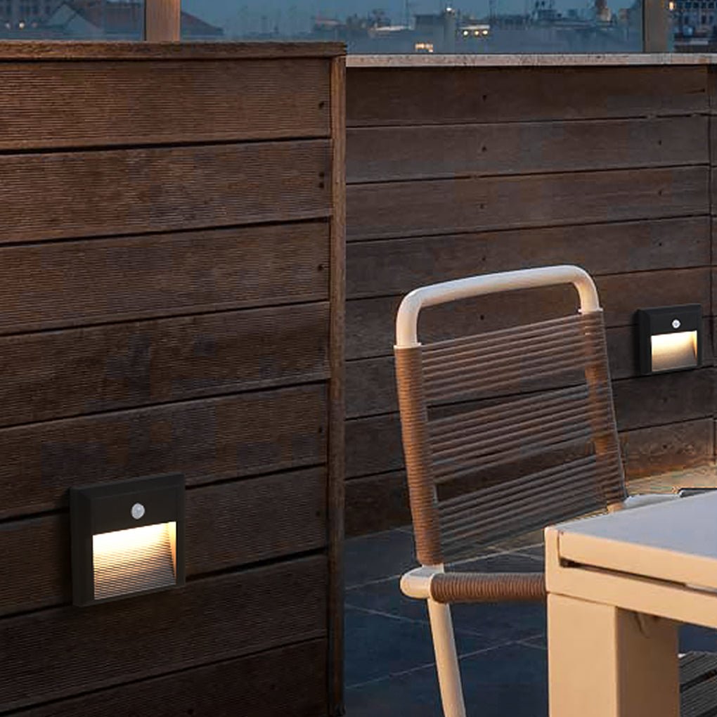Motion Sensor LED Step Lights Modern Intelligent Outdoor Light