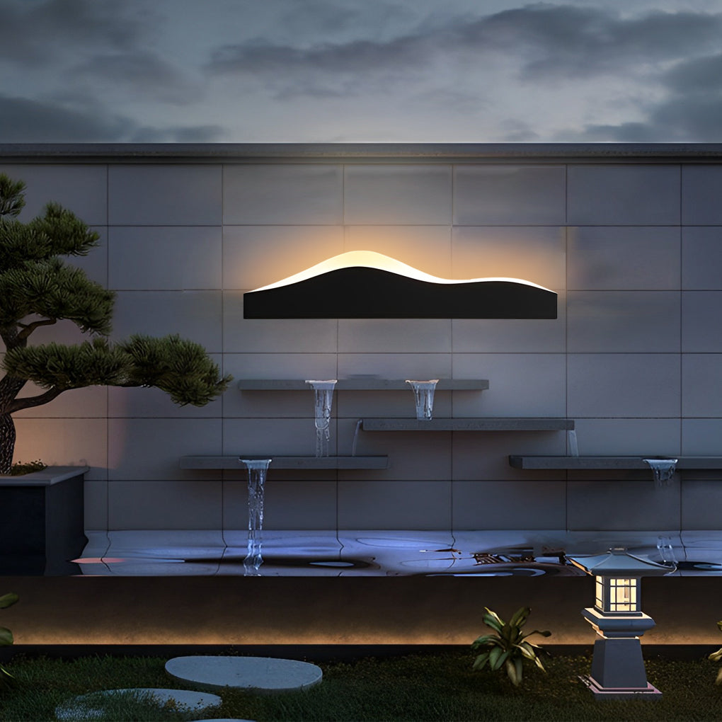 Mountain LED Wall Light Silhouette Creative Outdoor Light