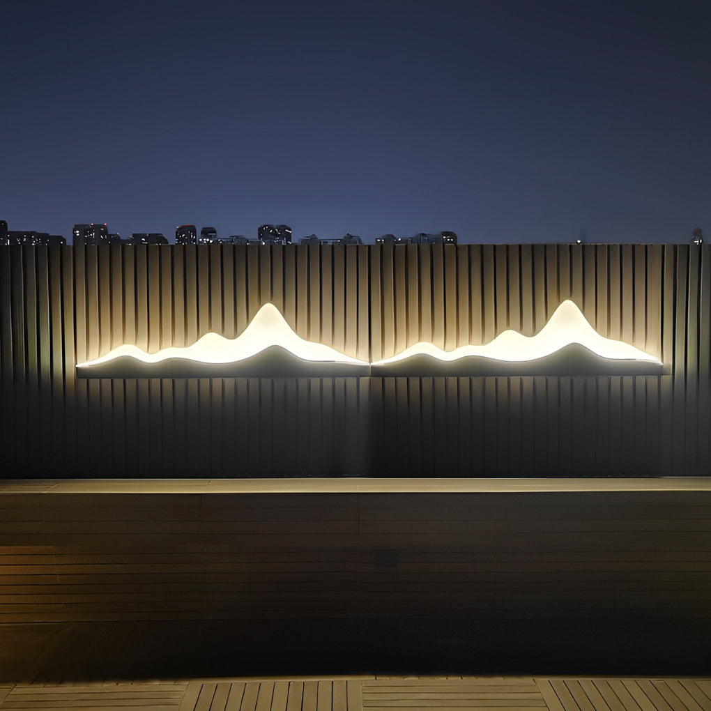 Mountain LED Wall Light Silhouette Creative Outdoor Light