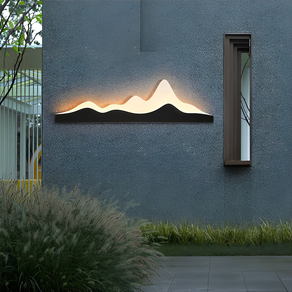 Mountain LED Wall Light Silhouette Creative Outdoor Light