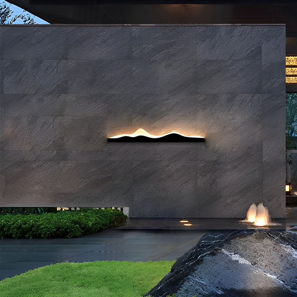 Mountain LED Wall Light Silhouette Creative Outdoor Light