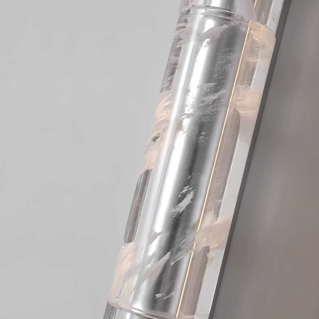 Metal Wall Art with LED Lights Modern Minimalist Crystal Wall Light