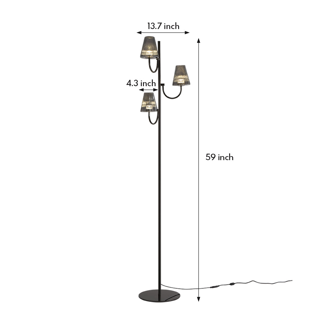 Minimalist Black Contemporary Floor Lamp American Style