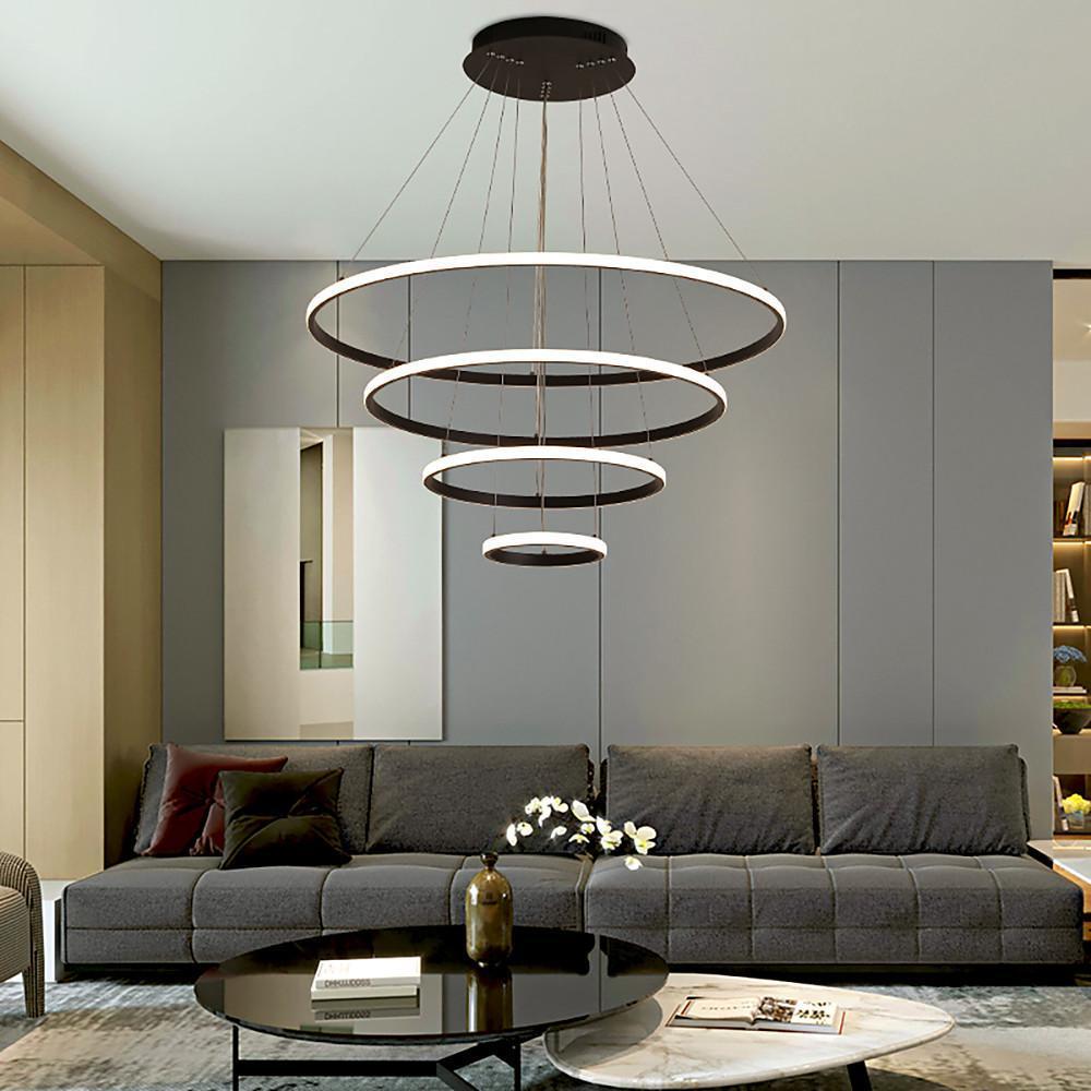 Ring LED Chandelier Modern Unique Metal Ceiling Light