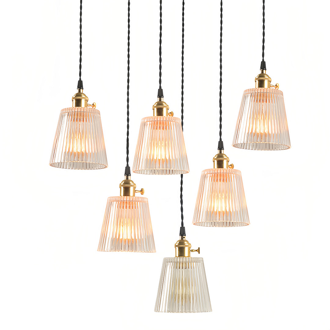 Clear Glass Pendant Lights Nordic Minimalist Brass Ceiling Light