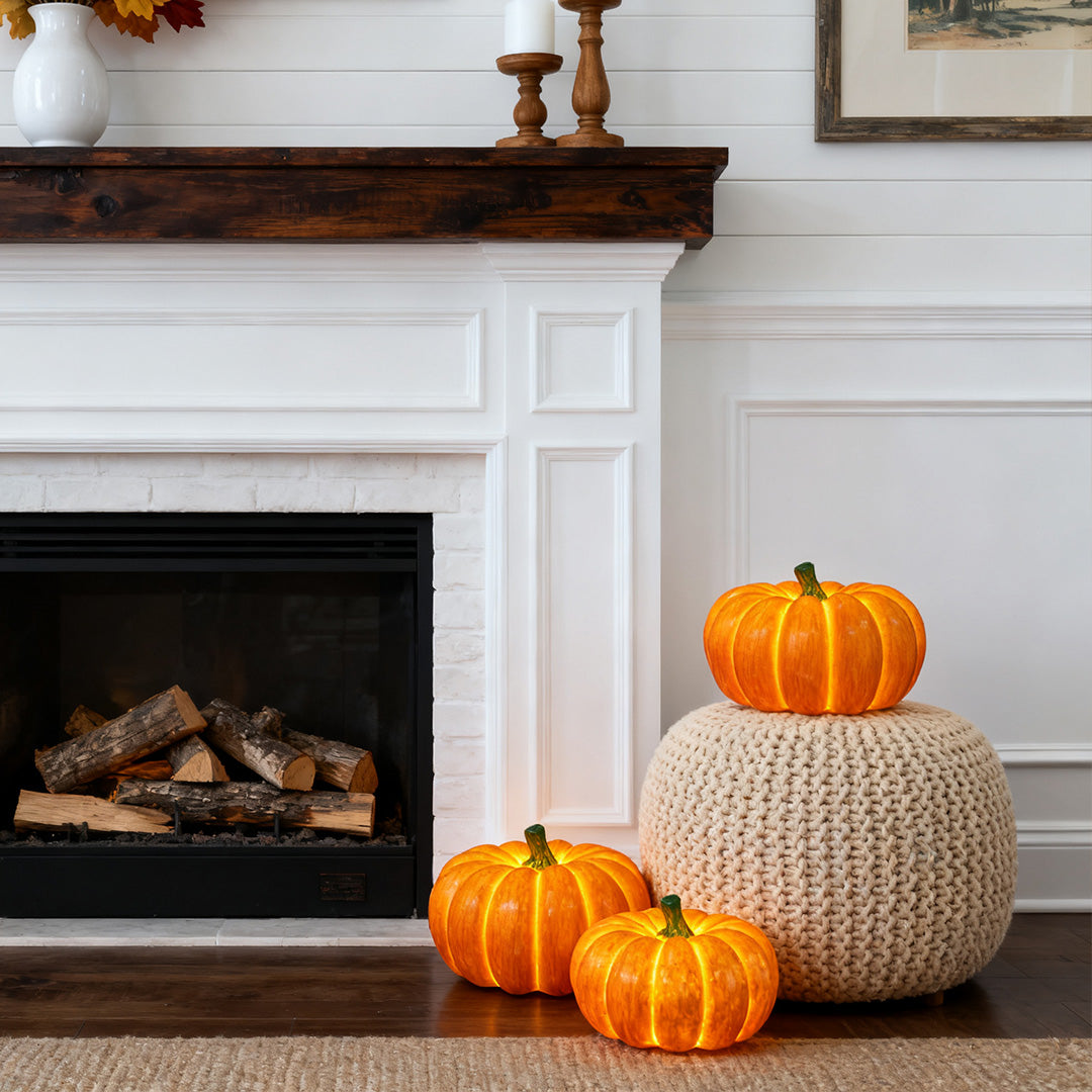 Halloween Pumpkin Light Waterproof Ambience Resin Lamp