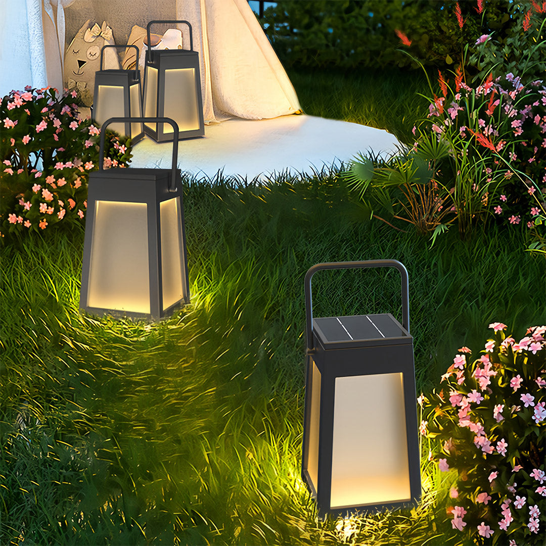 Camping Lantern Black Finish Waterproof Chic Light