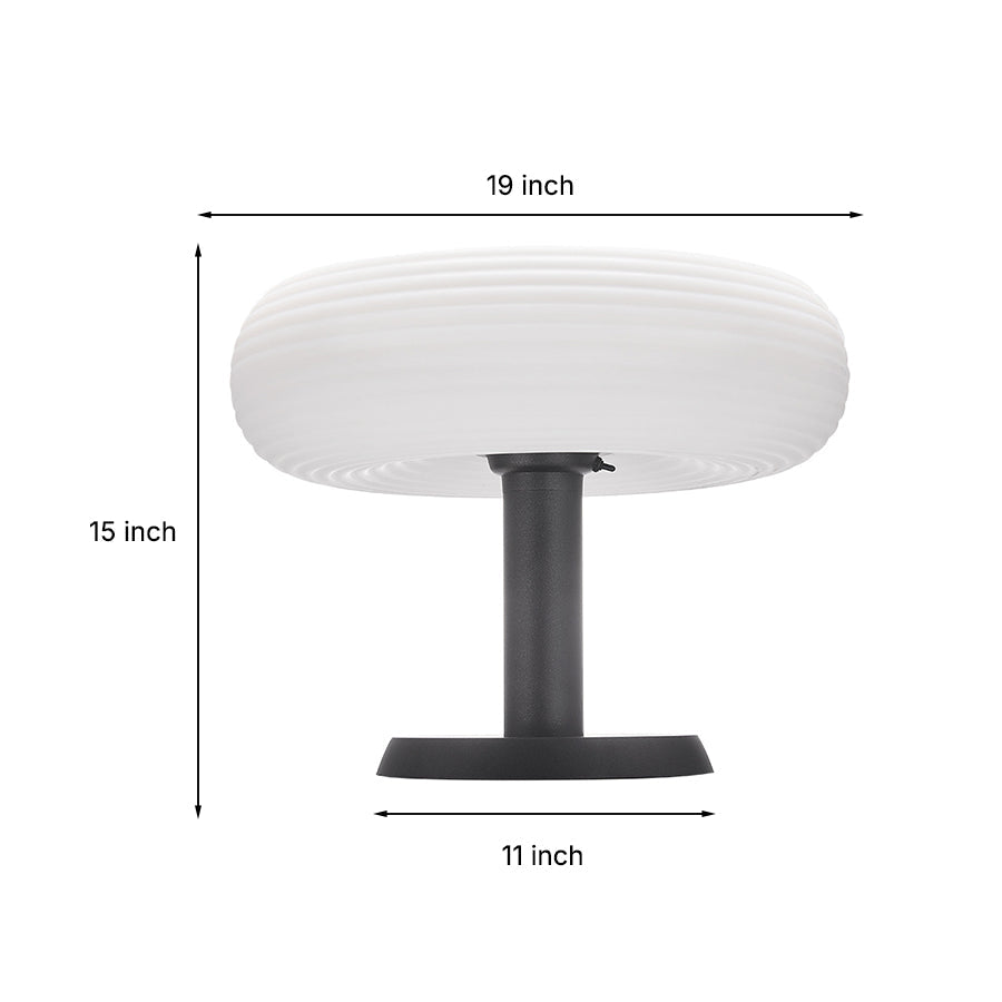 Outdoor Solar Pillar Lights Waterproof Round Landscape