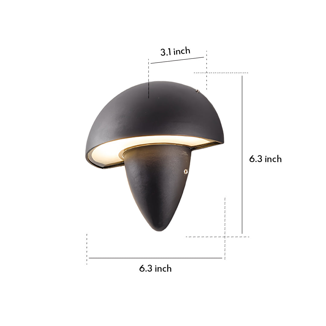 Mushroom Wall Light Simple Waterproof Creative LED Light