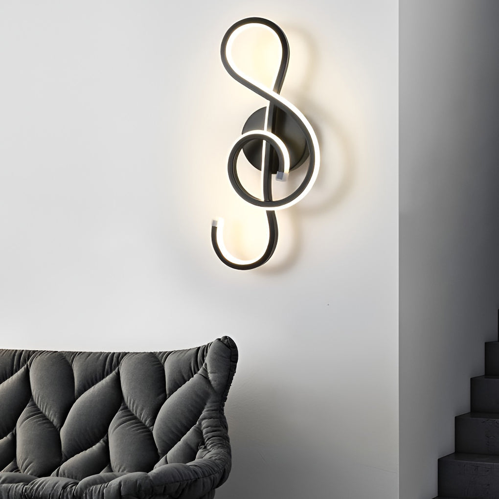 Musical Note Wall Light Modern LED Decoration Light