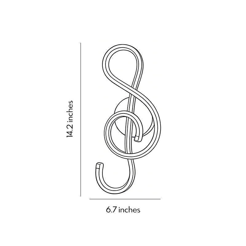 Musical Note Wall Light Modern LED Decoration Light