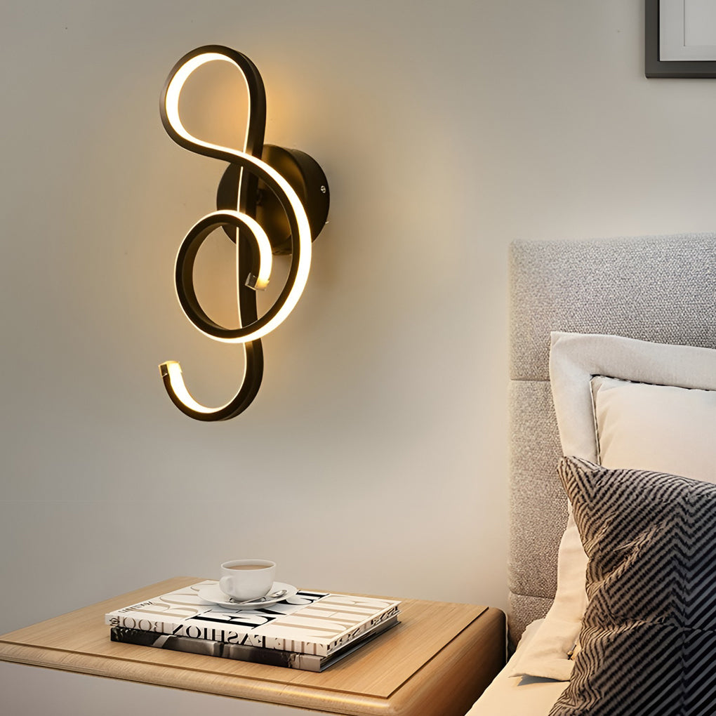 Musical Note Wall Light Modern LED Decoration Light