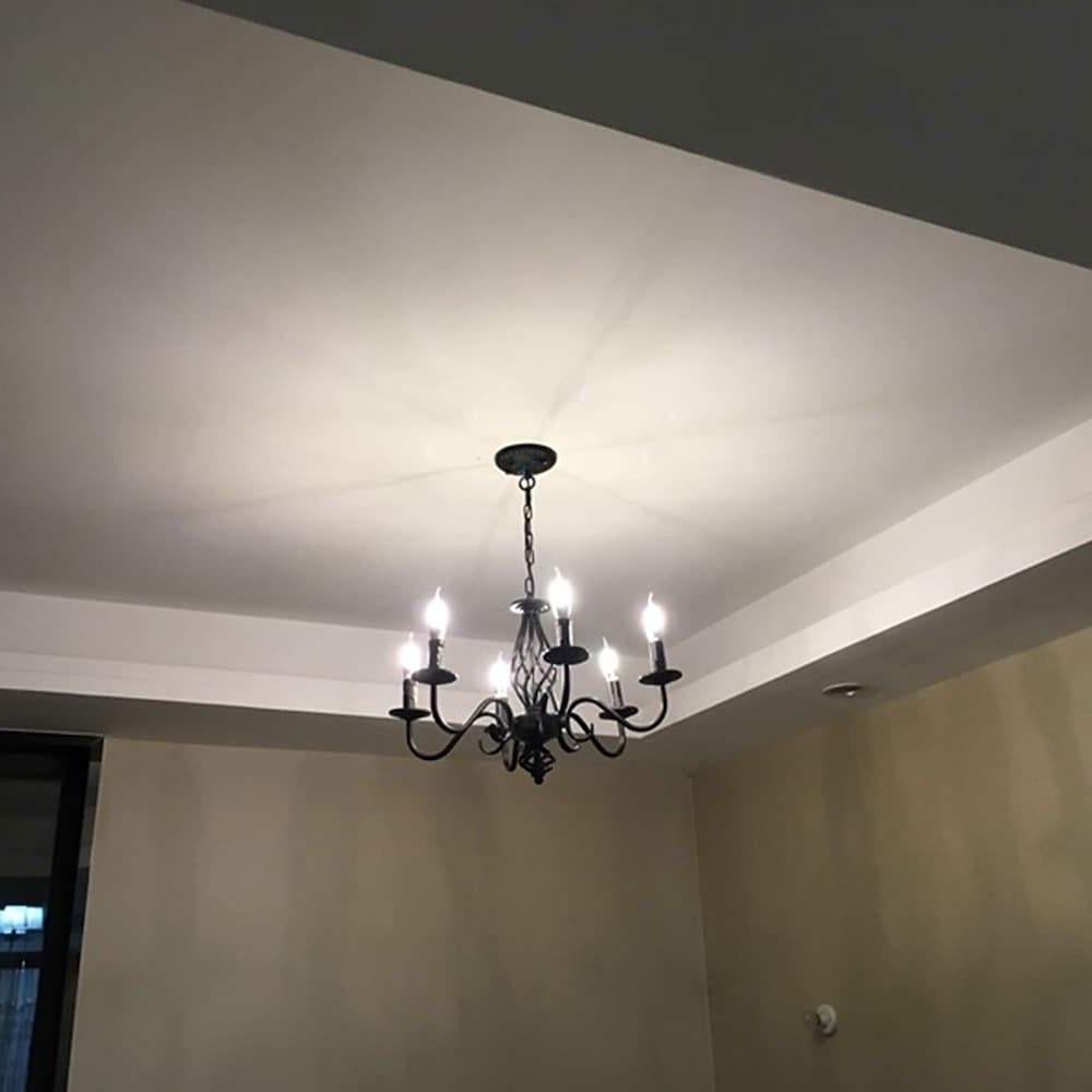 6 Lights LED Candle Pendant Light Modern Chandeliers