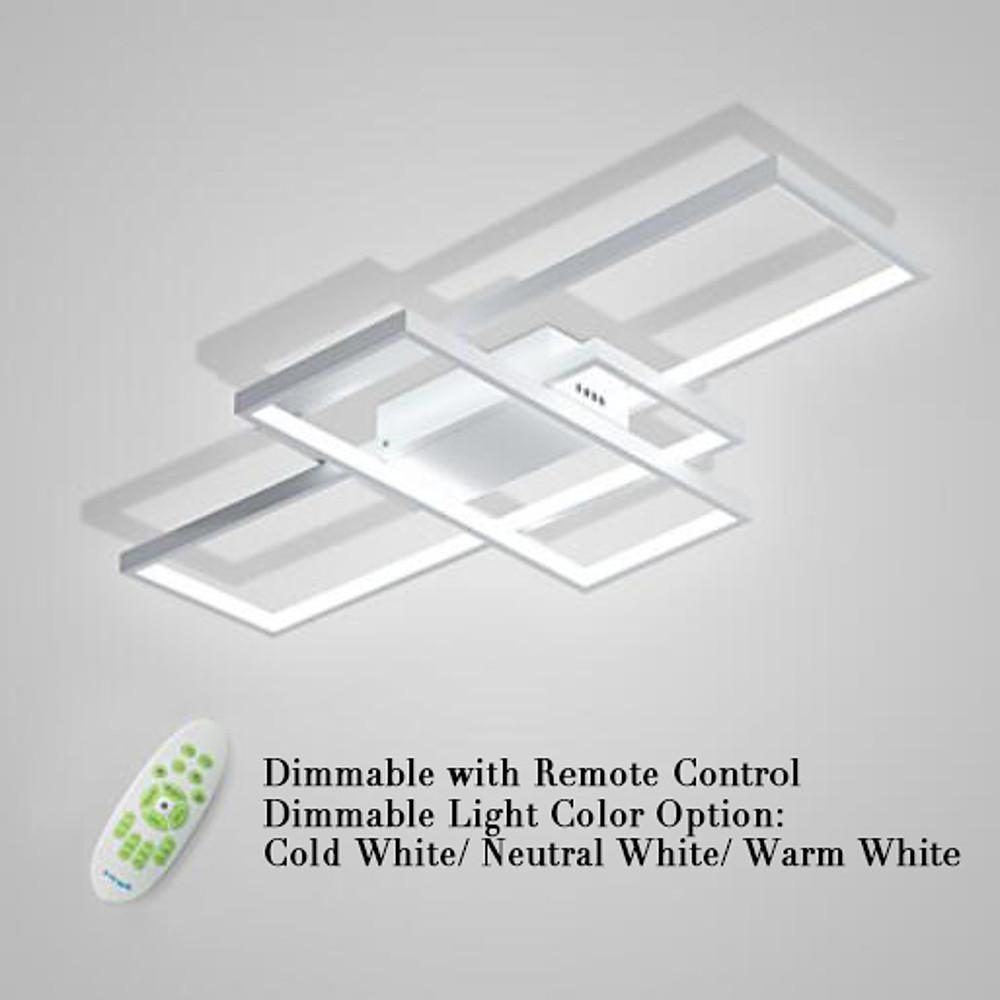 Display Of Rectangles Abstract LED Flush Mount Ceiling Lights