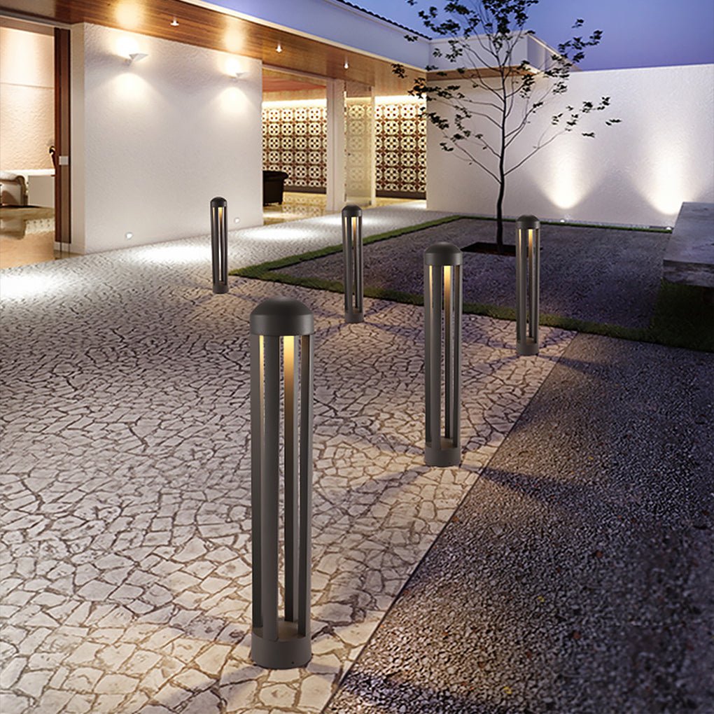 Landscape Bollard Lights Minimalist Four-Post LED Outdoor Light
