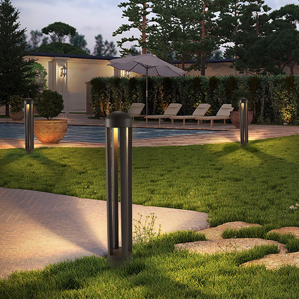 Landscape Bollard Lights Minimalist Four-Post LED Outdoor Light