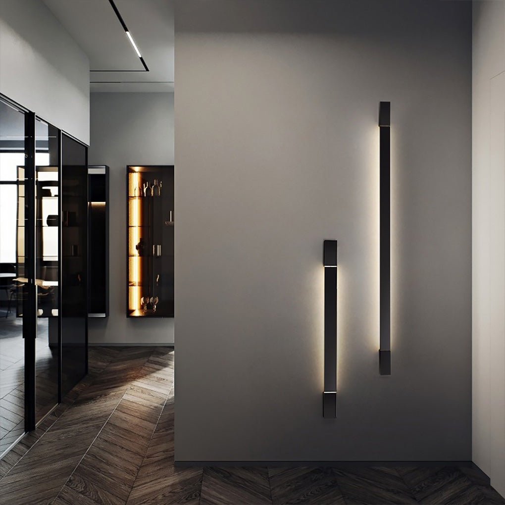 Nordic Ultra-thin LED Bar Lights Background Wall Rotatable Wall Lamp
