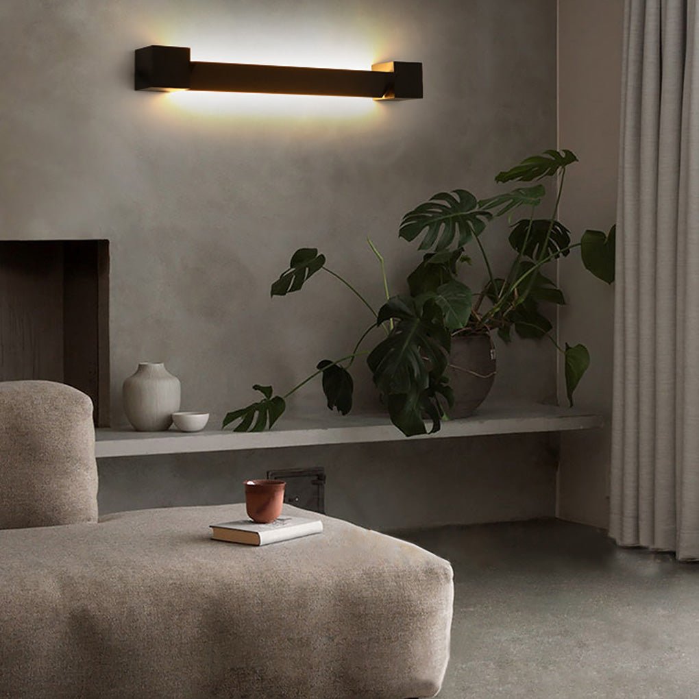 Nordic Ultra-thin LED Bar Lights Background Wall Rotatable Wall Lamp