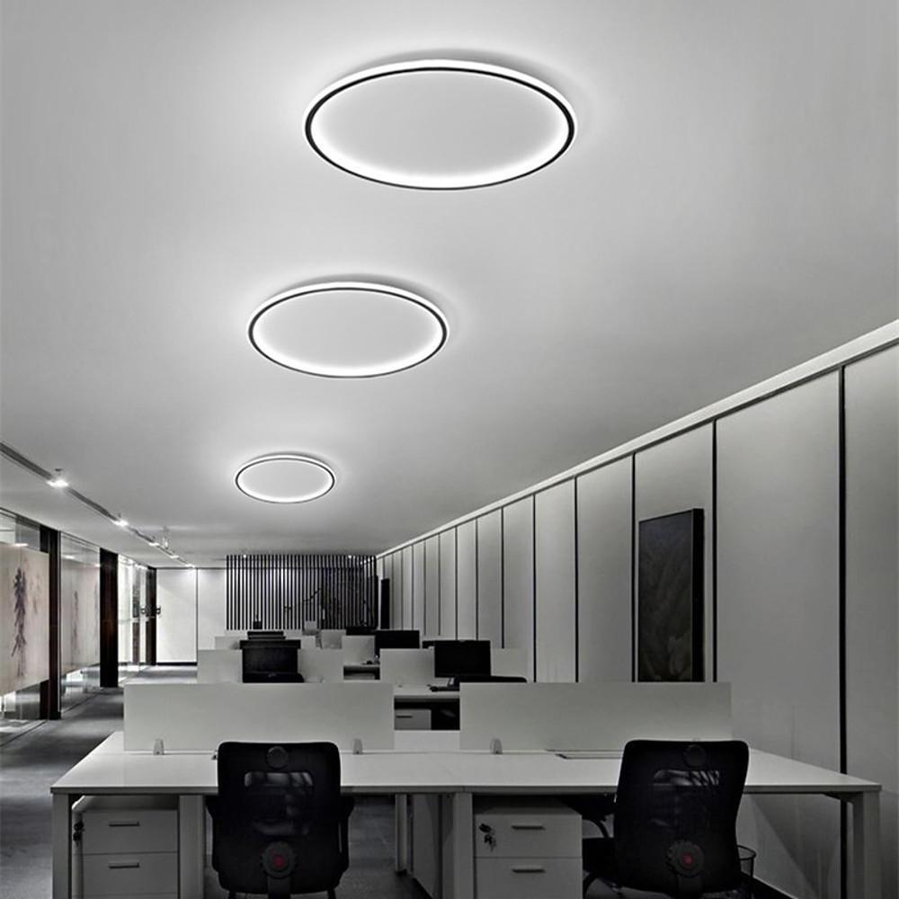 Modern Porch Lighting Set: Black LED Flush Mount & Wall Sconce