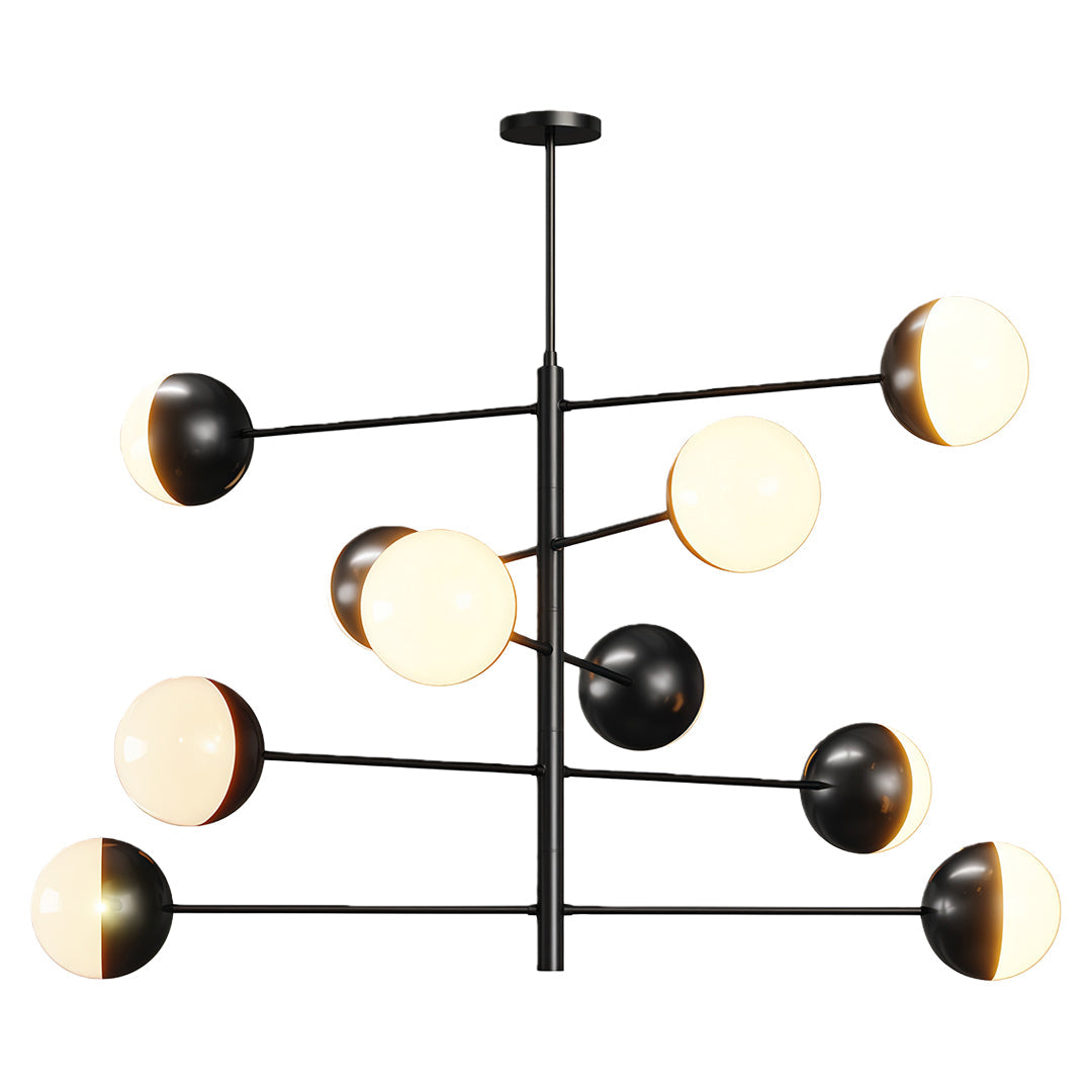 Globe Light Chandelier Modern Solid Copper Ceiling Light