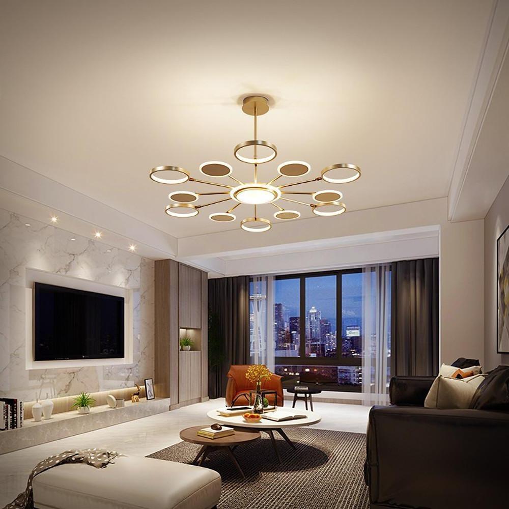 Multi Circle Design Pendant Lighting Acrylic Aluminum Alloy LED Ceiling Lights