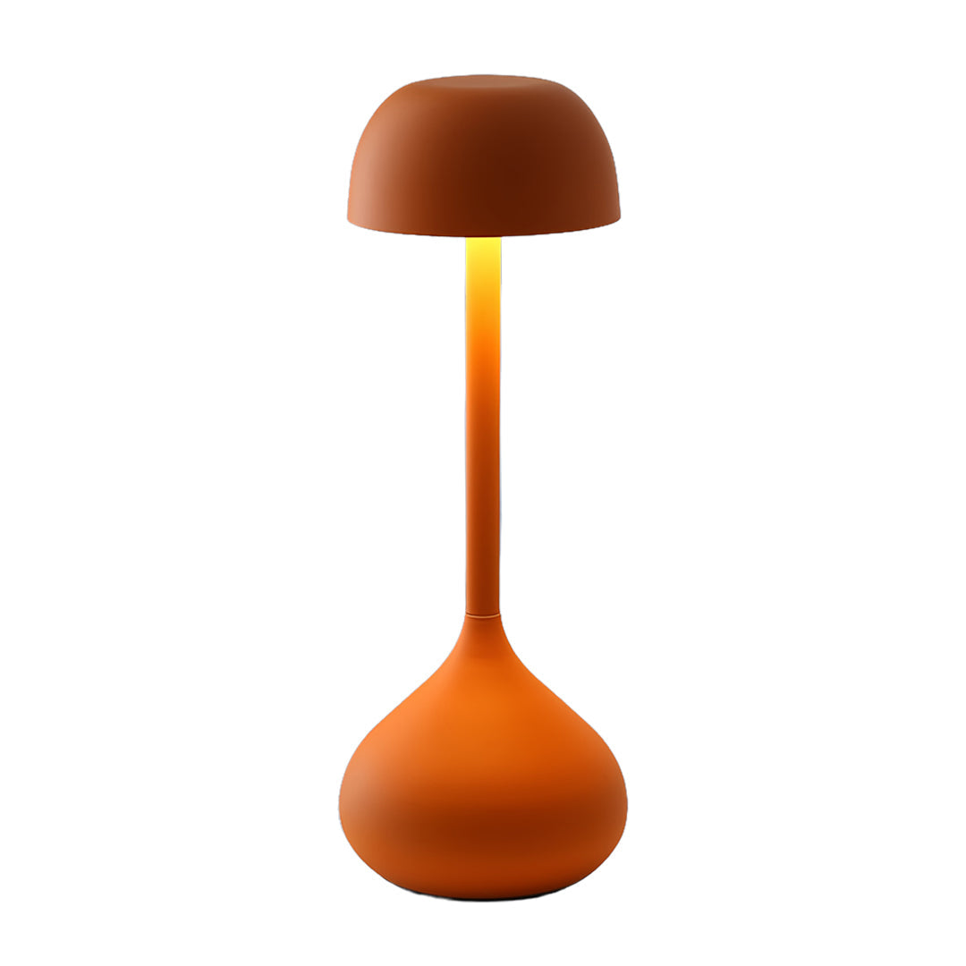 Rustic Metal Table Lamps Minimalist Gourd Shaped Rechargeable Lamp