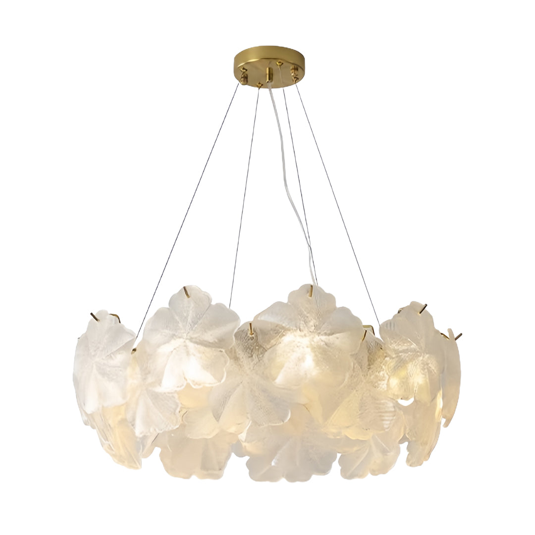 Glass Garland Chandelier Lights French Wreath Luxury Ceiling Light