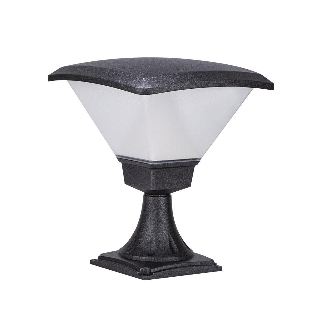 Outdoor Garden Pathway Light Simple Black Hard-Wired Bollard Light