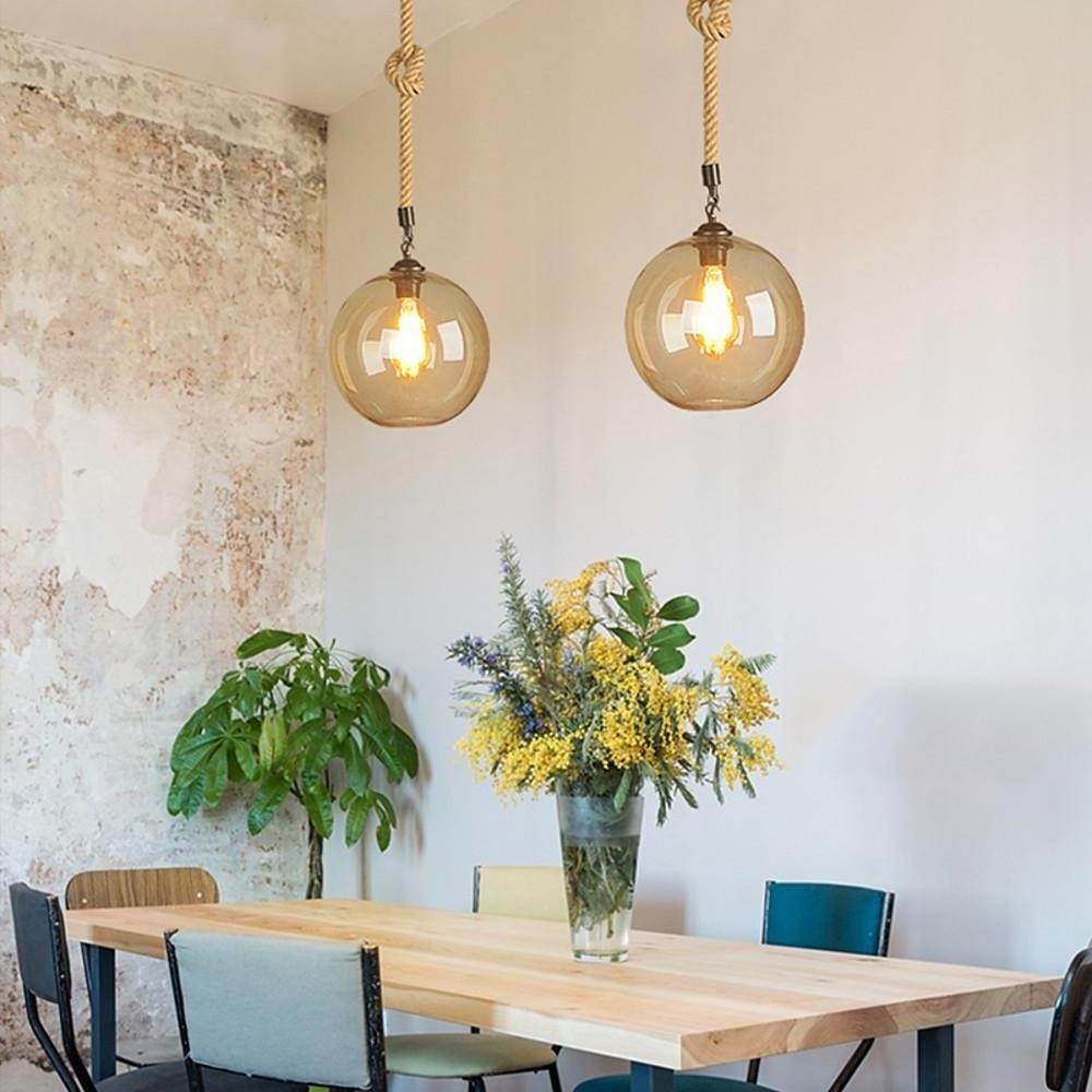 Electroplated Glass Globe Design LED Modern Pendant Lighting