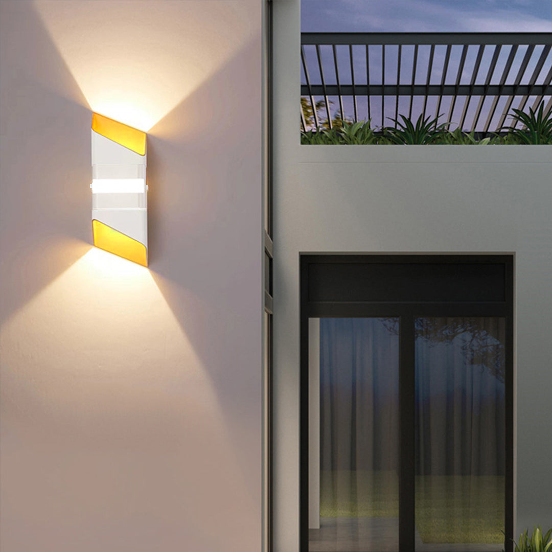 Square Tube LED Up And Down Outdoor Wall Lights