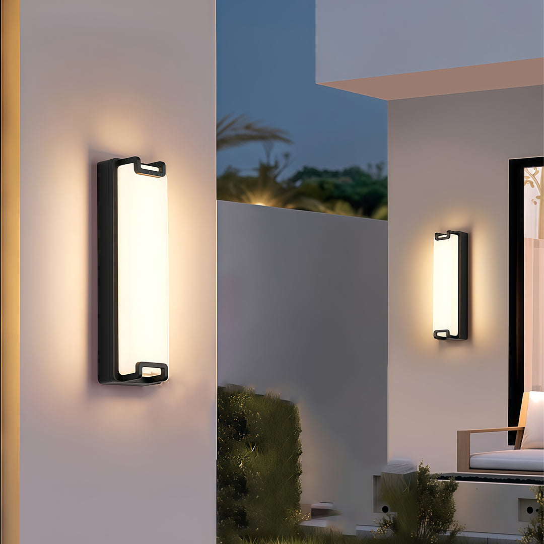 Outdoor Wall Sconce Black Modern Minimalist Waterproof Lamp