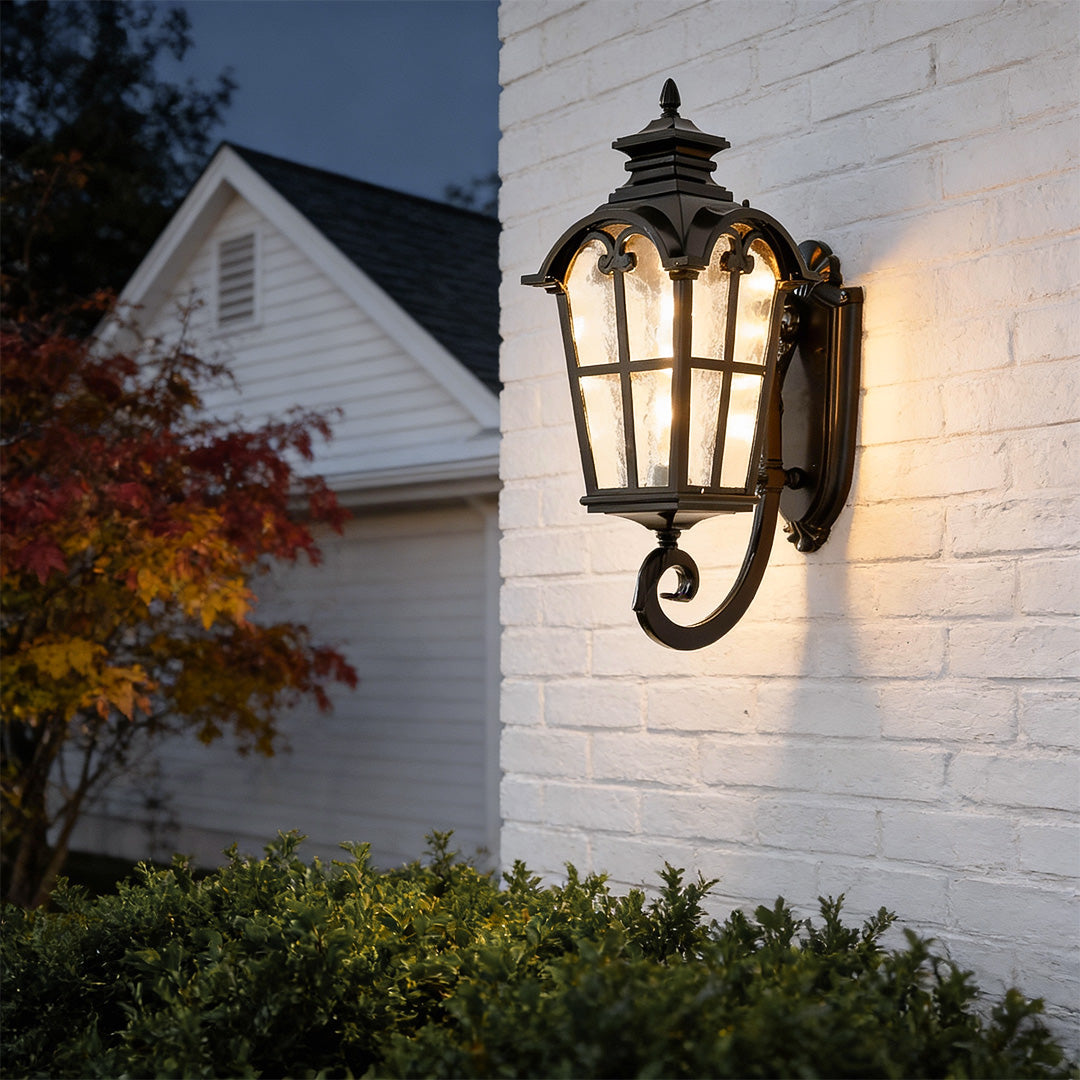 Outdoor Black Sconce European-Style Waterproof Lamp