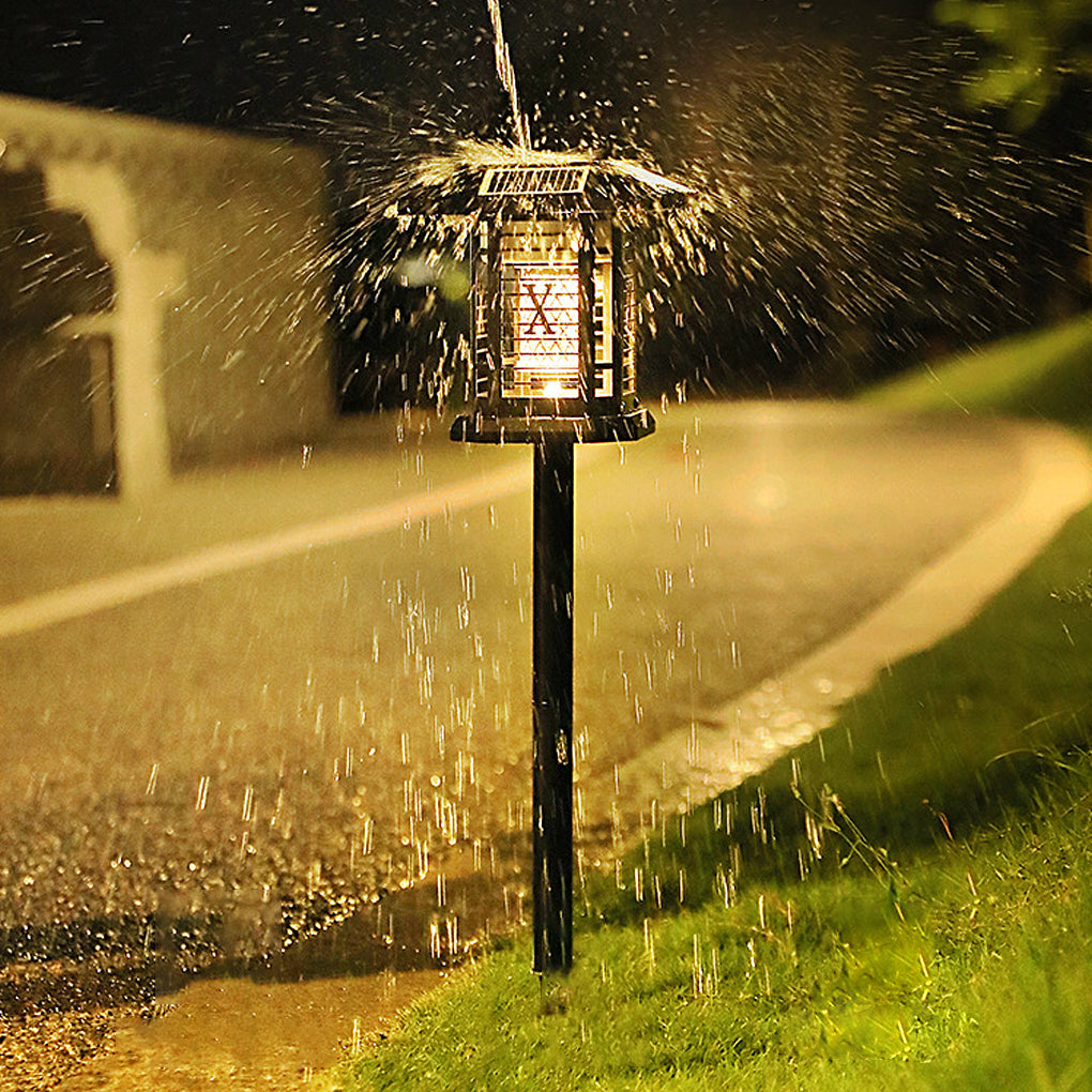 Outdoor Bug Repellent Lights Waterproof Solar Metal Light