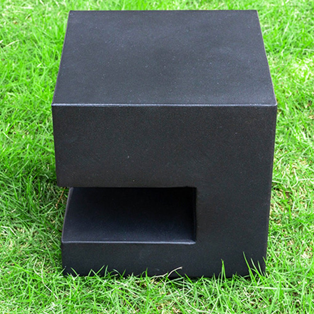 Floor Light Box Streamlined Square Black LED Outdoor Lawn Light