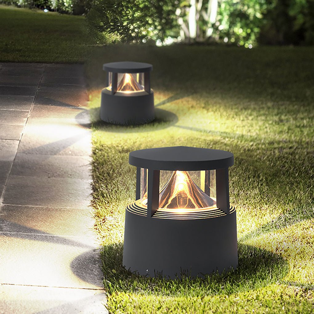 Short Bollard Light Volcano Cob Lawn Aluminum Light