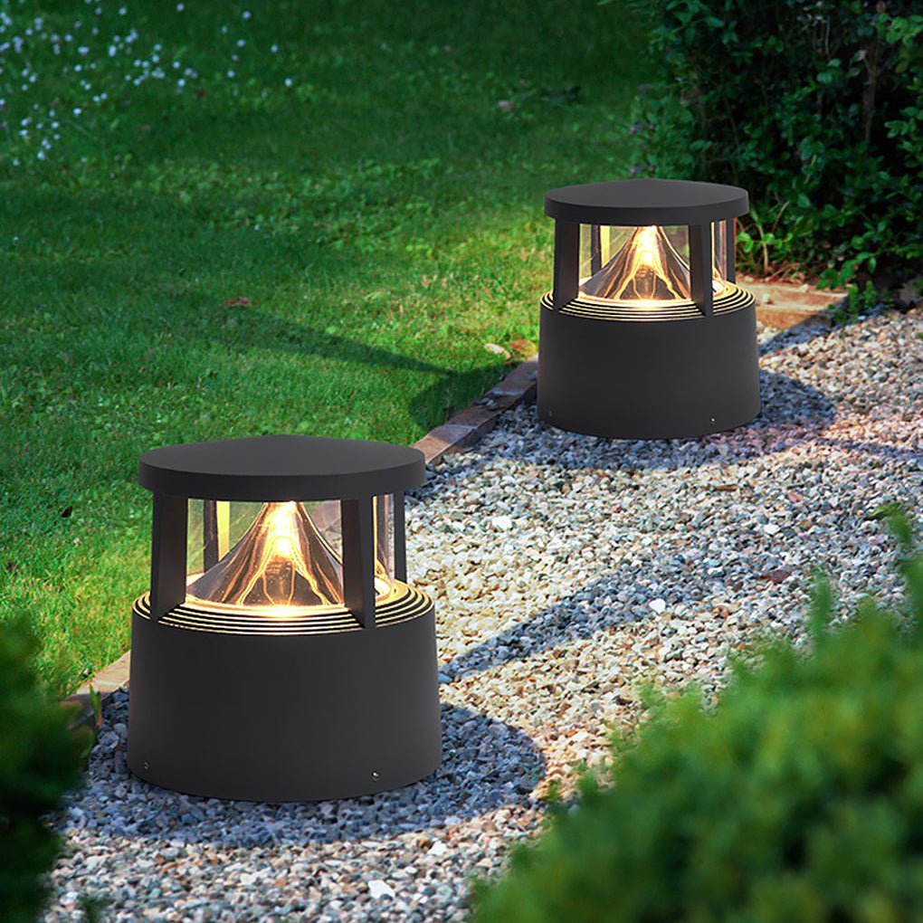 Short Bollard Light Volcano Cob Lawn Aluminum Light