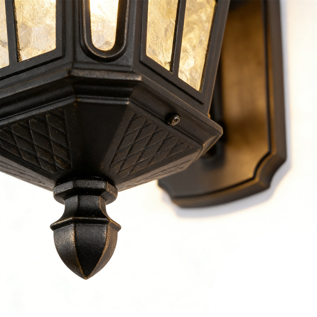 Outdoor Front Porch Lights Vintage LED Aluminum Solar Light
