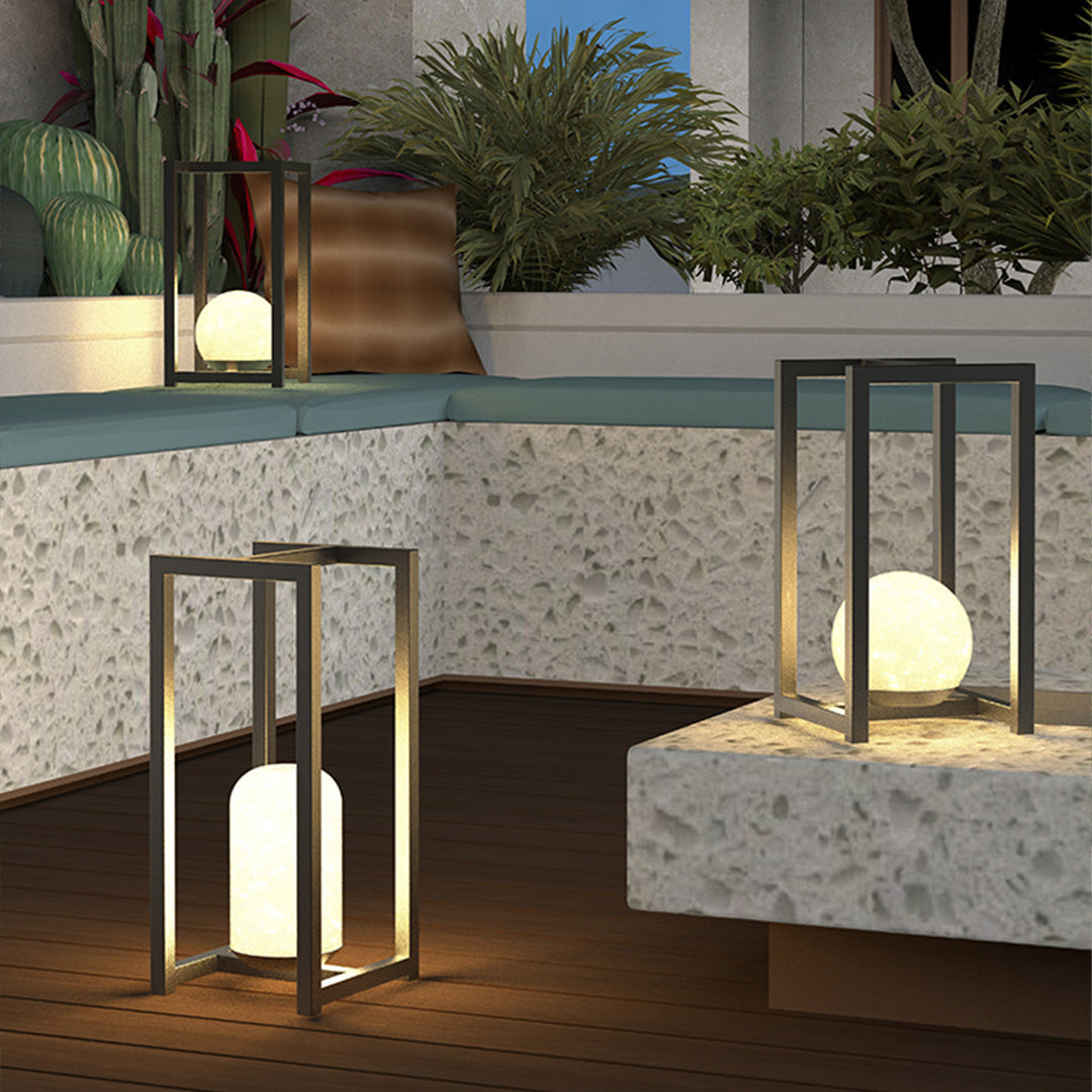 Outdoor Lanterns Black Courtyard Waterproof Decorative Lamp