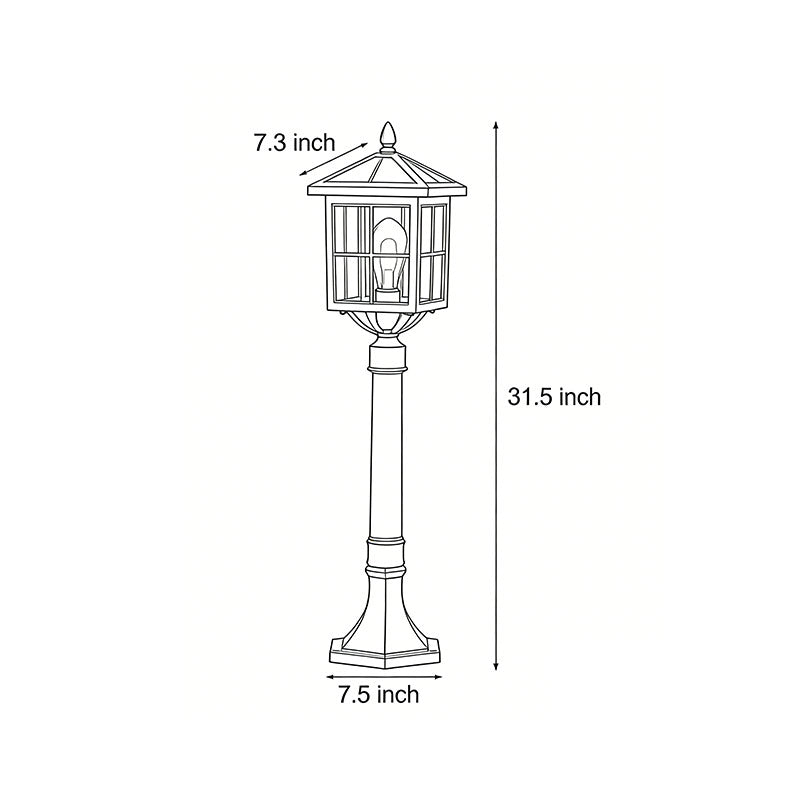 Outdoor Lawn Lights Vintage Black Landscape Lighting