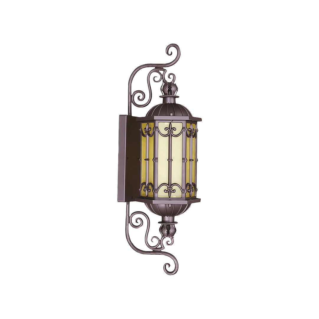 LED Outdoor Wall Lighting European Retro Dual-Head Round Lamp