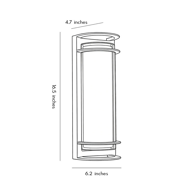 Outdoor LED Light Fixtures Wall Mount Dual-Layer Shade Light