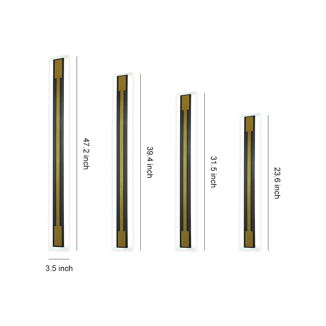 Outdoor Light Fixtures Sconces Waterproof Linear Lamp