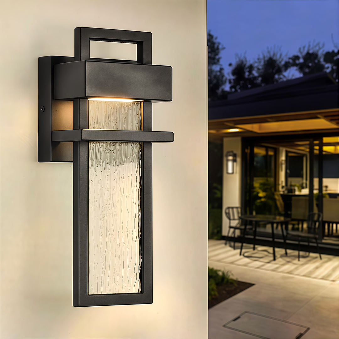 Outdoor Lighting Wall Mount Black LED Waterproof Light