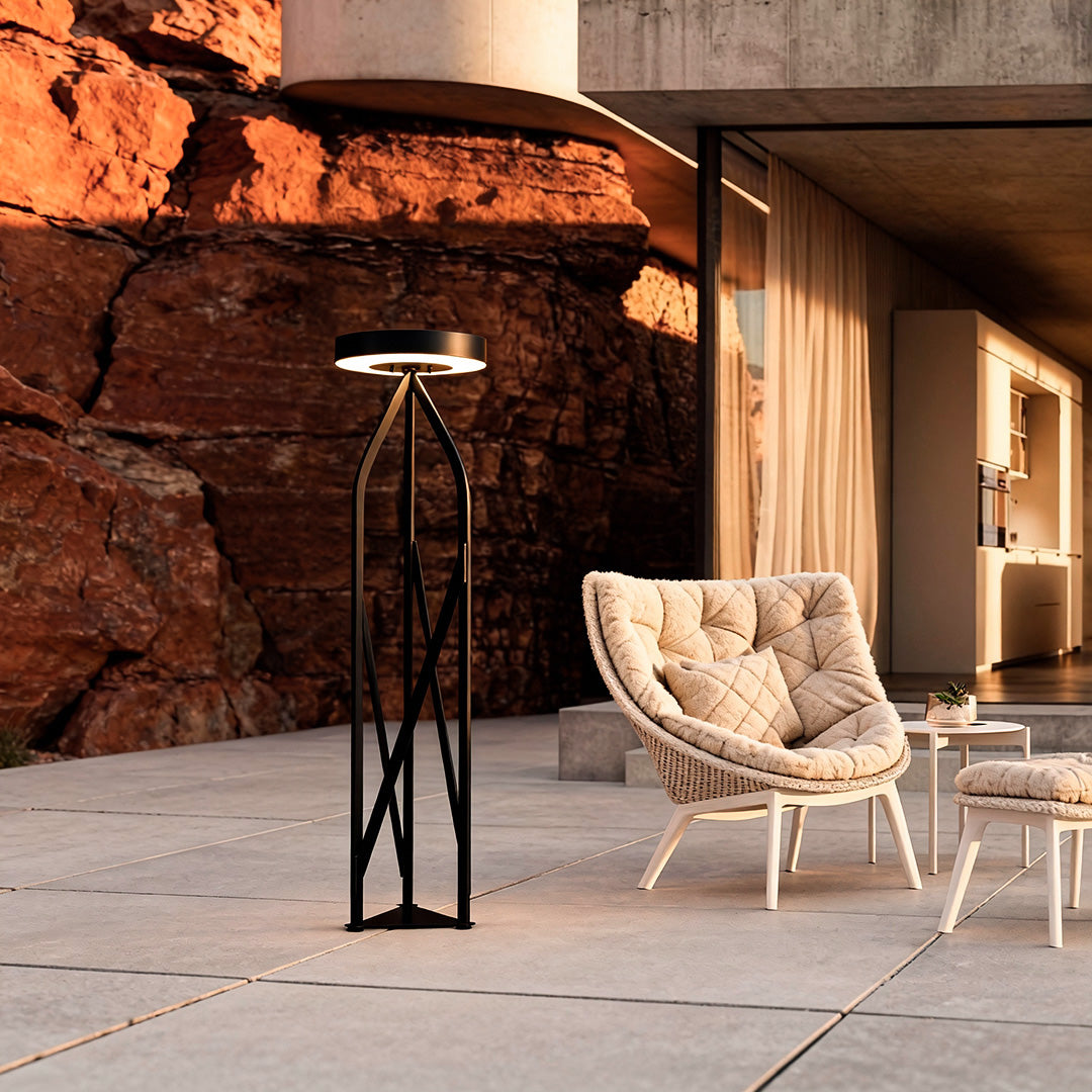 Outdoor Patio Floor Lamps LED Vintage Landscape Minimalist Lamp