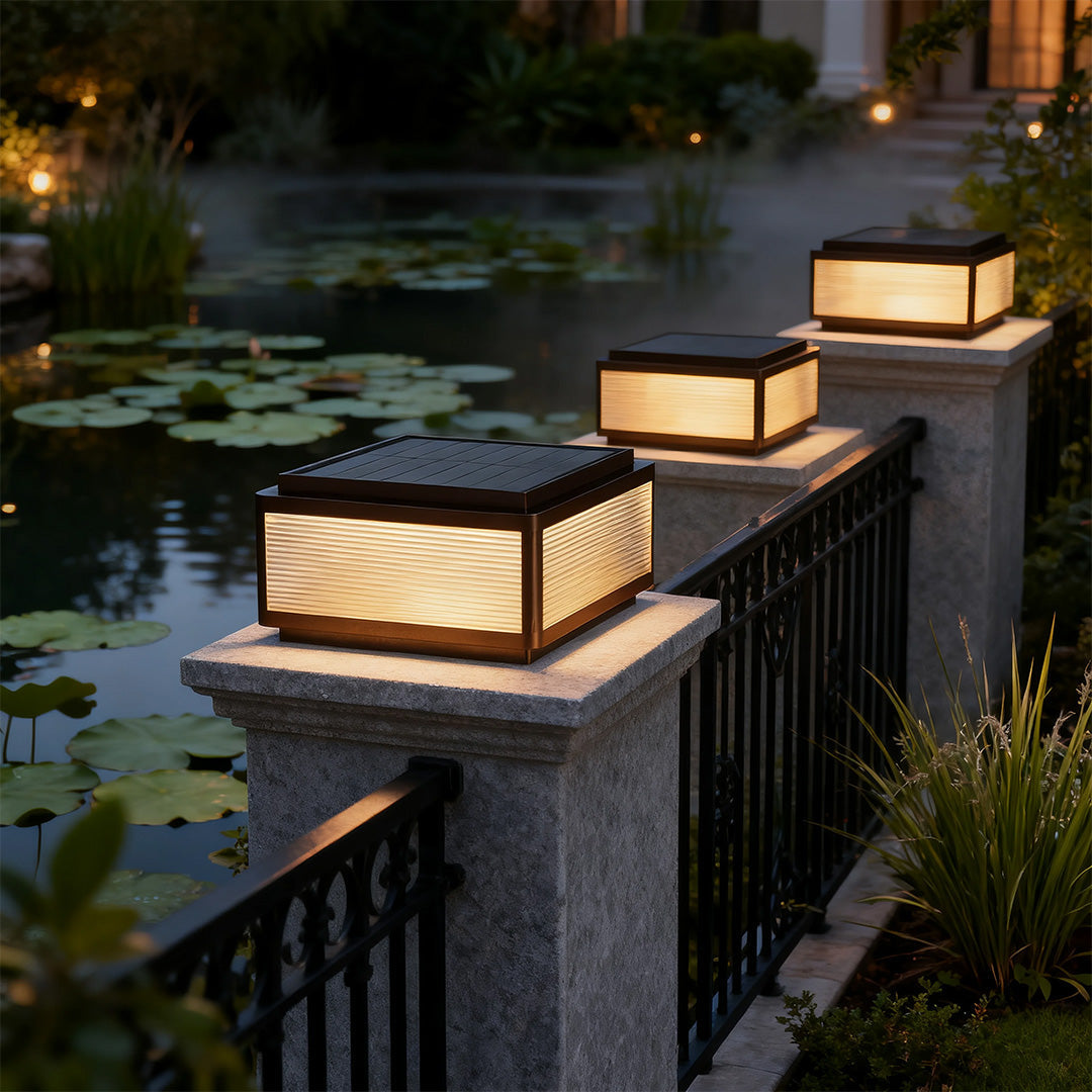 Outdoor Patio Pillar Lights Waterproof Gate Column Light