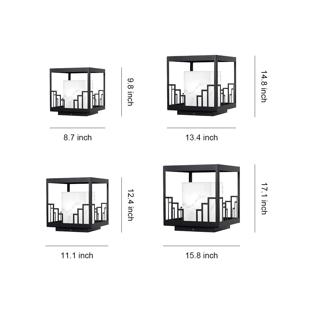 Outdoor Pillar Light Minimalist Waterproof Metal Light