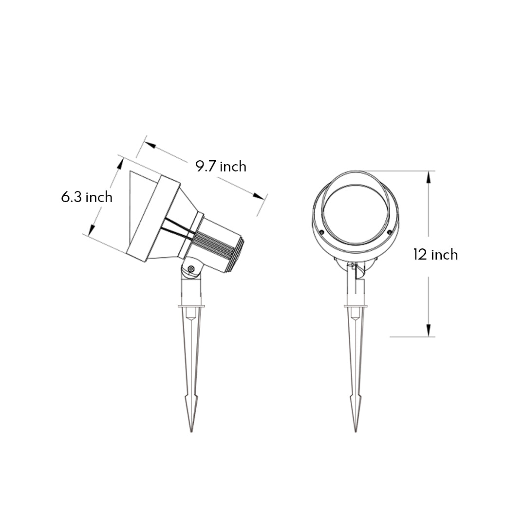 LED Ground Stake Lights Nordic Minimalist Spotlight